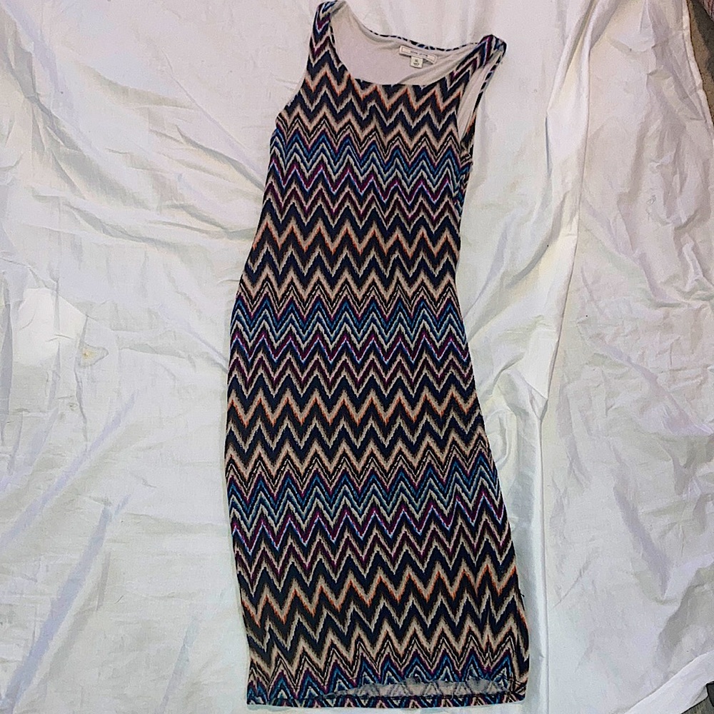 Beautiful! Body Con, Colorful,  Knee Length/Maxi, ZigZag Dress